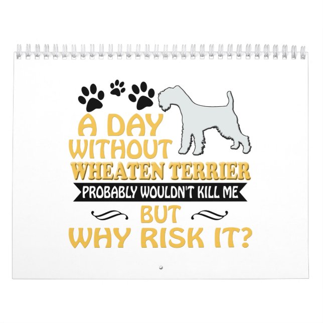 Wheaten Terrier-Kalender 2019 2020 Geschenke für Kalender (Titelbild)