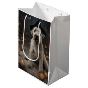 Wheaten Terrier Kürbisse Halloween Gruselig Mittlere Geschenktüte