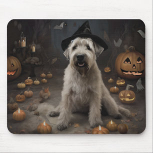 Wheaten Terrier Kürbisse Halloween Gruselig Mousepad