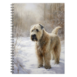 Wheaten Terrier Lass es schneien Weihnachten Notizblock