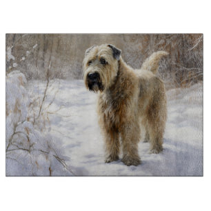 Wheaten Terrier Lass es schneien Weihnachten Schneidebrett