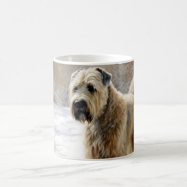 Wheaten Terrier Let It Snow Weihnachten Kaffeetasse (Mittel)