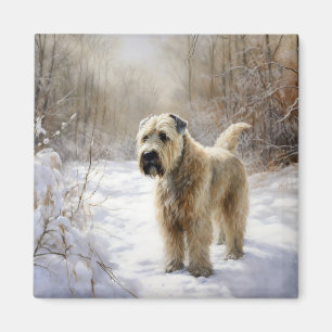 Wheaten Terrier Let It Snow Weihnachten Magnet