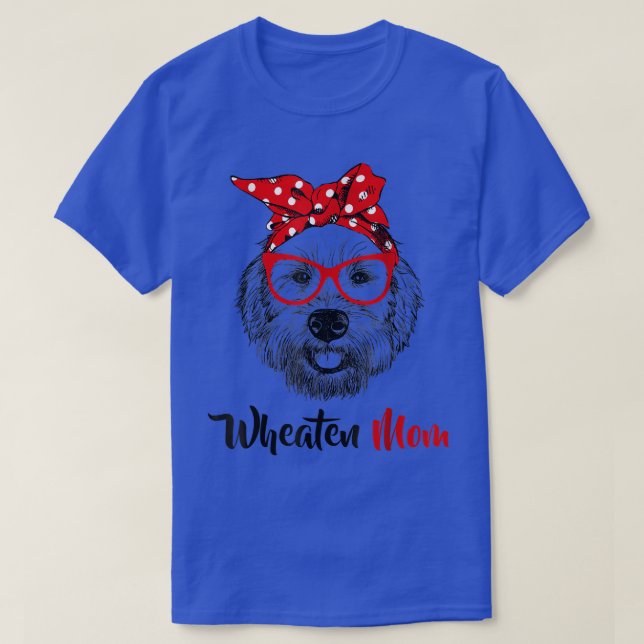 Wheaten Terrier Mama Mama Dog Coated Wheaten Terri T-Shirt (Design vorne)