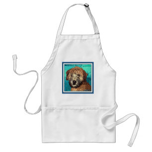 WHEATEN TERRIER: NASSER WELPE SCHÜRZE