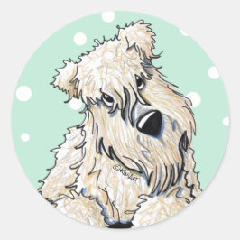 Wheaten Terrier Oaster Spring Stickers
