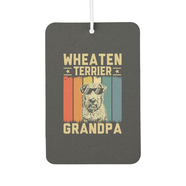 Wheaten Terrier Opa Autolufterfrischer (Vorderseite)