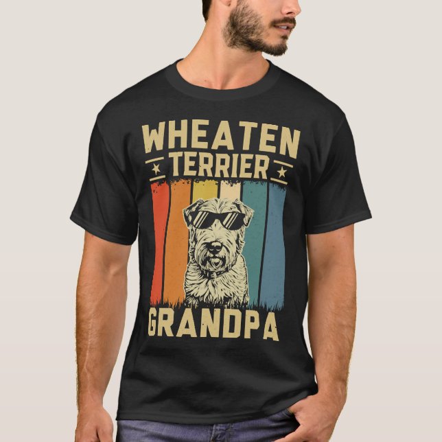 Wheaten-Terrier-Opa T-Shirt (Vorderseite)