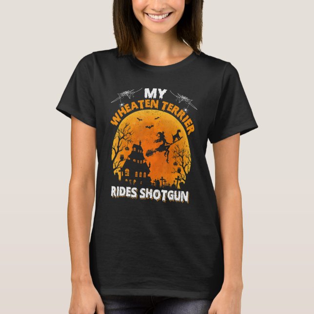Wheaten Terrier Ride Shotgun Wheaten Terrier Dog H T-Shirt (Vorderseite)