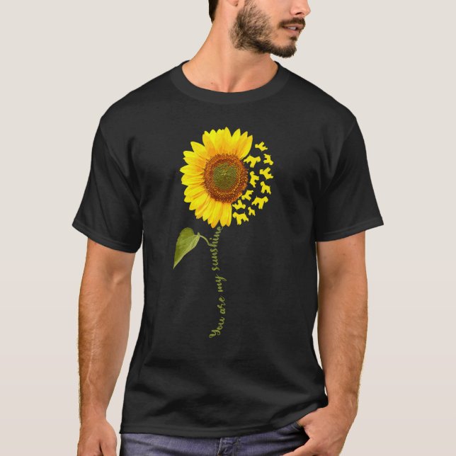 Wheaten Terrier Sunflower T-Shirt (Vorderseite)