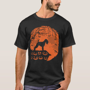 Wheaten Terrier und Mond Halloween Hundeliebhaber T-Shirt
