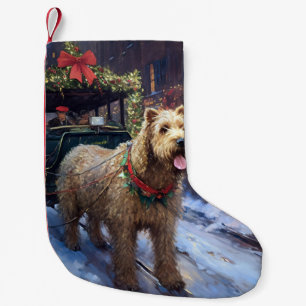 Wheaten Terrier Weihnachtssaison Kleiner Weihnachtsstrumpf