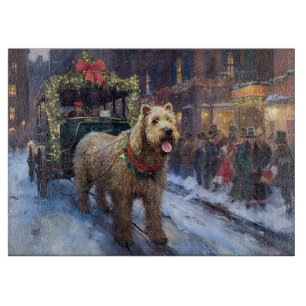 Wheaten Terrier Weihnachtssaison Schneidebrett