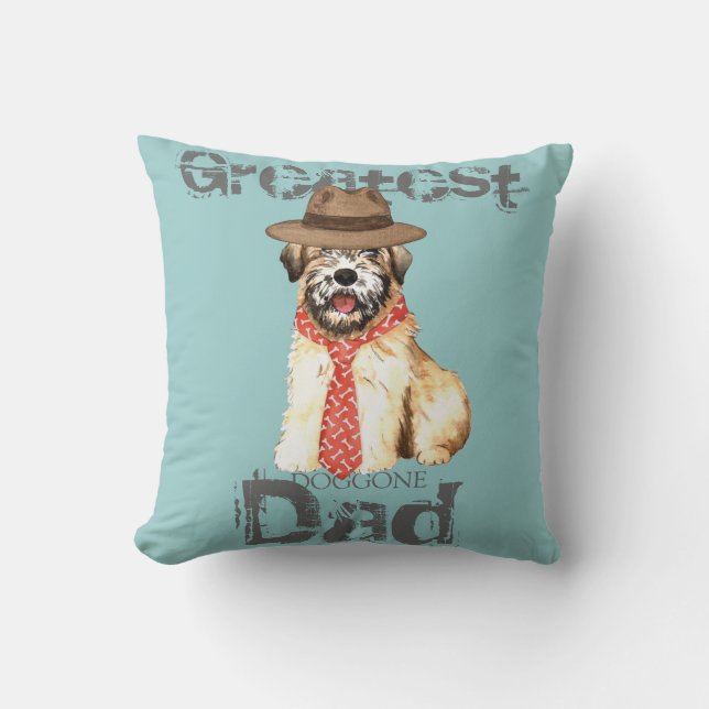 Wheaten Vater Kissen (Vorderseite)