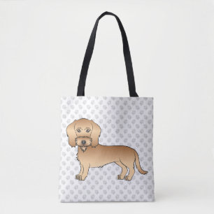 Wheaten Wire Haired Dachshund Cartoon-Hund und Pfo