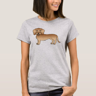 Wheaten Wire Haired Dachshund Süßer Cartoon-Hund T-Shirt