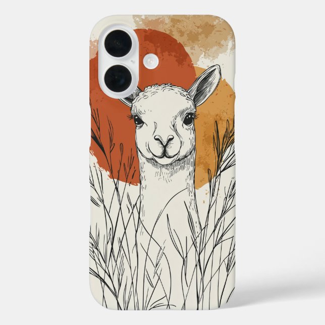 Wheatfield Deer Phone Case - Nature Style (Rückseite)