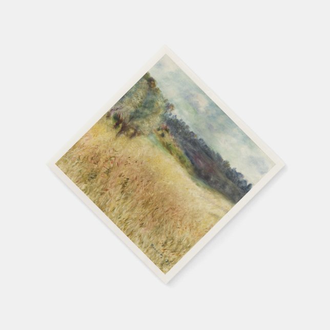 Wheatfield von Auguste Renoir Serviette (Ecke)