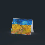 Wheatfield with Crows by Vincent van Gogh Dankeskarte<br><div class="desc">Vincent van Gogh - Wheatfield mit Crows,  1890. Vincent Willem van Gogh (1853-1890) war ein niederländischer postimpressionistischer Maler,  der posthum zu einer der berühmtesten und einflussreichsten Persönlichkeiten in der Kunstgeschichte des Westerns wurde.</div>