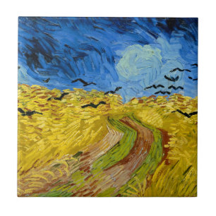 Wheatfield with crows - Vincent Van Gogh ,(1890) Fliese