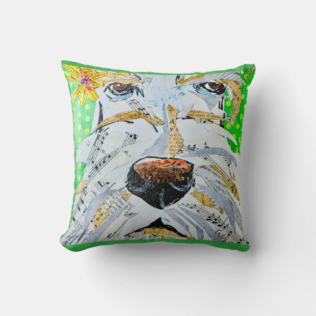 Wheaton Scottie Vibe Tri-Blend Shirt Kissen (Vorderseite)