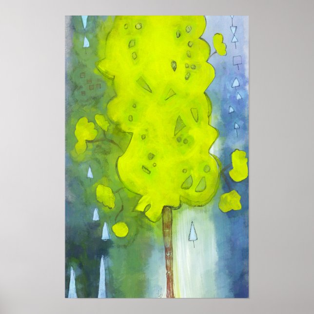 Whee, ein Baum Poster (Vorne)