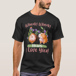 Wheek bedeutet, dass ich Liebe Sie Guinea Schwein T-Shirt