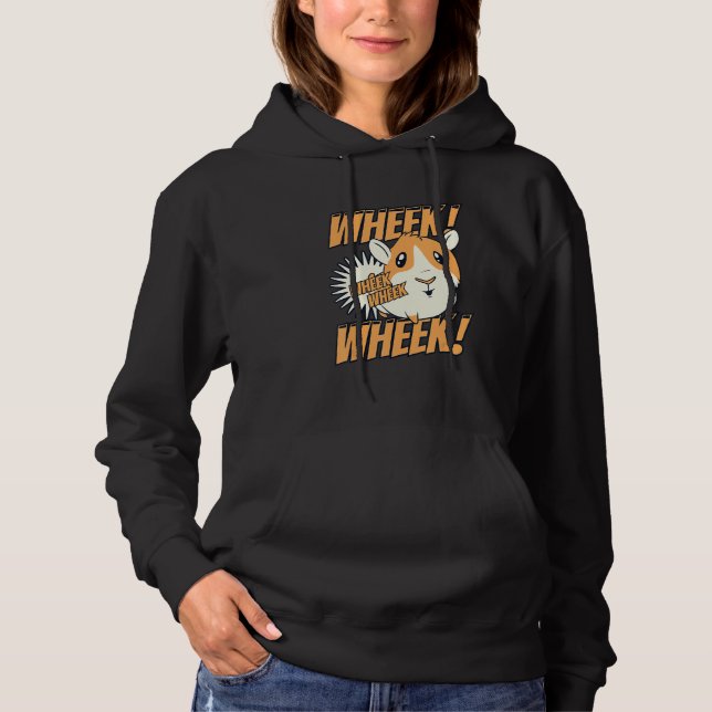 Wheek Long Hair Short Hair House Guinea Pigs Hoodie (Vorderseite)