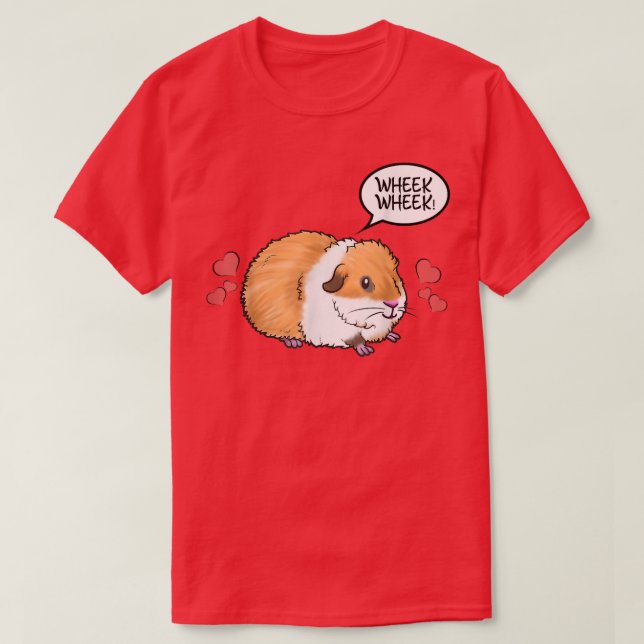 Wheek Wheek Cute Guinea Pig Lover Animal  T-Shirt (Design vorne)