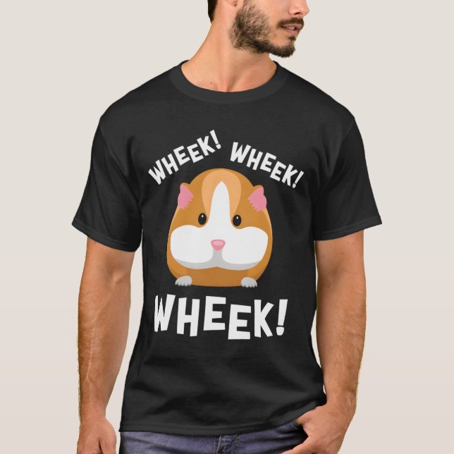 Wheek Wheek Meerschweinchen T-Shirt (Vorderseite)
