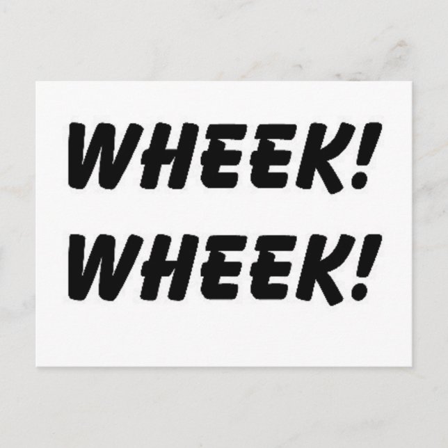 WHEEK WHEEK POSTCARDS POSTKARTE (Vorderseite)