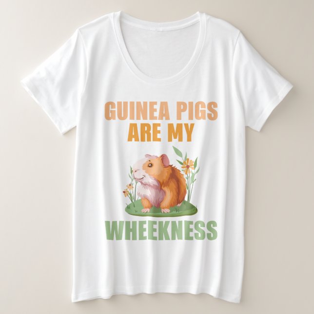Wheekness Plus-Size-Shirt Große Größe T-Shirt (Design vorne)