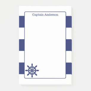 Wheel Add Name 4x6 Seekapitäns Post-it Klebezettel