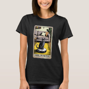 Wheel of Fur-Tune Tarot-Karten-Katzen-Roboter-Stau T-Shirt