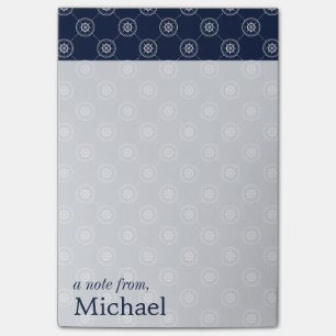 Wheel Pattern Kapitäns addieren   Ihren Namen Post-it Klebezettel