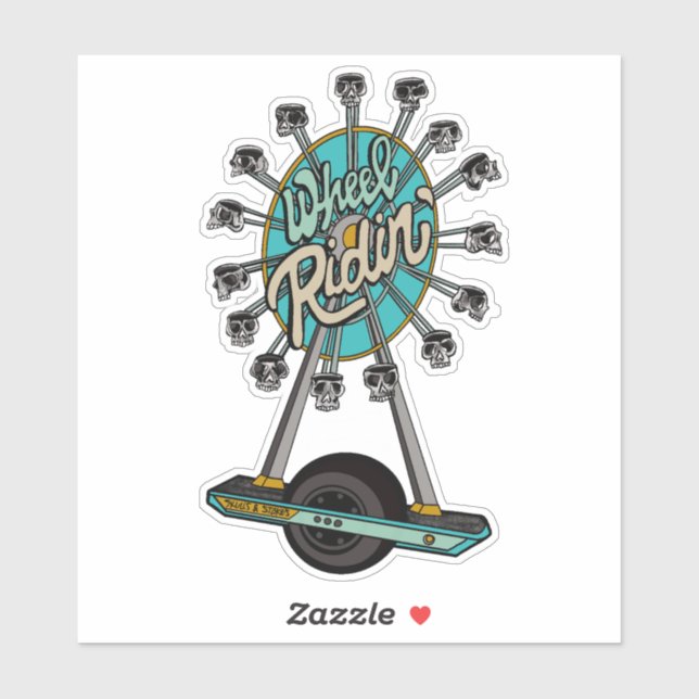 Wheel Ridin Sticker (Blatt)