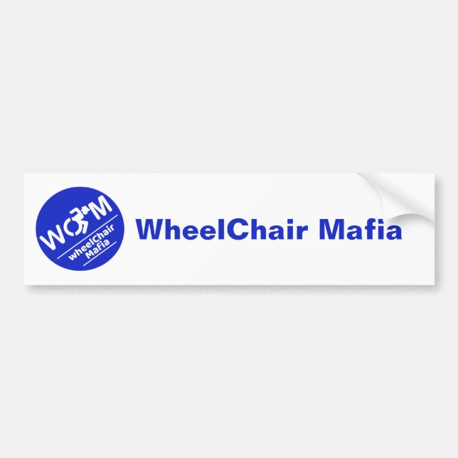 WheelChair Mafia bumper sticker Autoaufkleber (Vorne)