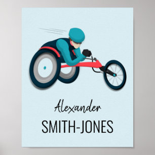 Wheelchair Racing Poster