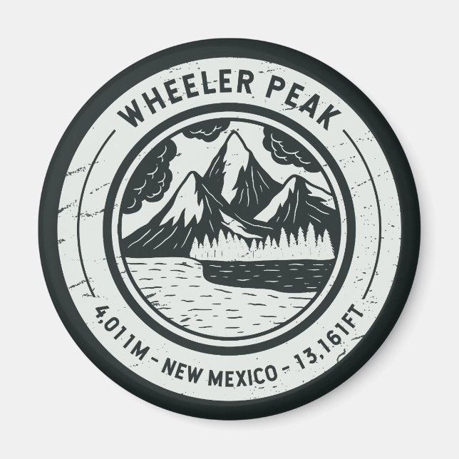 Wheeler Peak New Mexico Wanderurlaub Magnet (Vorne)
