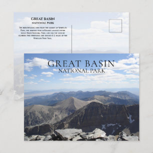 Wheeler Peak Summit View Great Basin NP, Nevada Postkarte