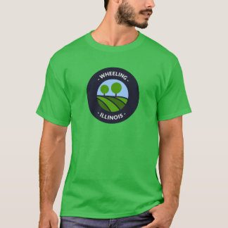 Wheeling Illinois Hügel und Bäume Oversized T-Shirt