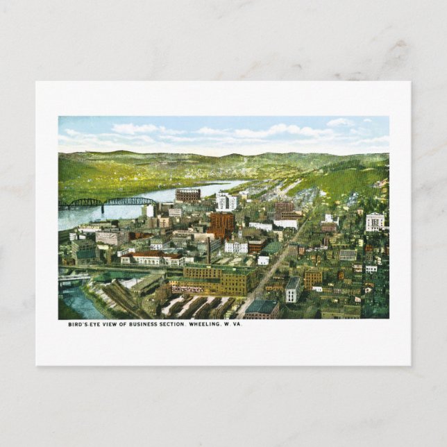 Wheeling, West Virginia Postkarte (Vorderseite)