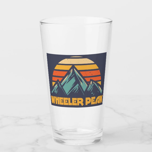 Wheelpeak New Mexico Retro Türkis Glas (Vorderseite)