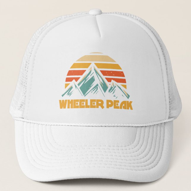 Wheelpeak New Mexico Retro Türkis Truckerkappe (Vorderseite)