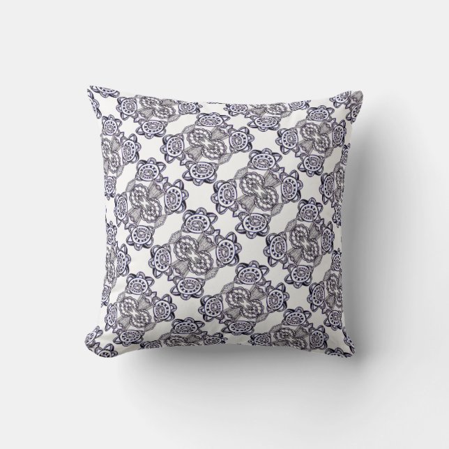 Wheels Whiter Black and Throw Pillow - Kissen (Vorderseite)