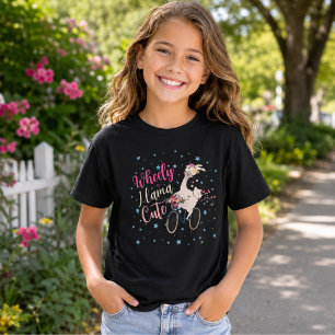 Wheely Lama Süßes Personalisiertes Grafik T-Shirt