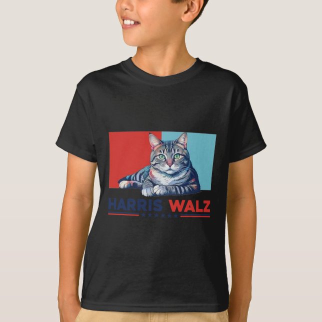 Wheimer 2024 Funny Cat Election Kamala Harris T-Shirt (Vorderseite)