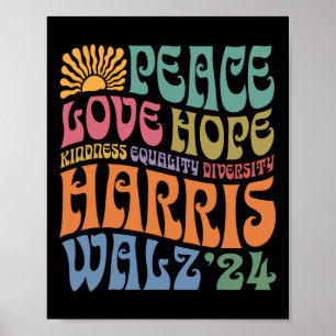 Wheimer 2024 Peace Liebe Hope Kindness Equality Di Poster