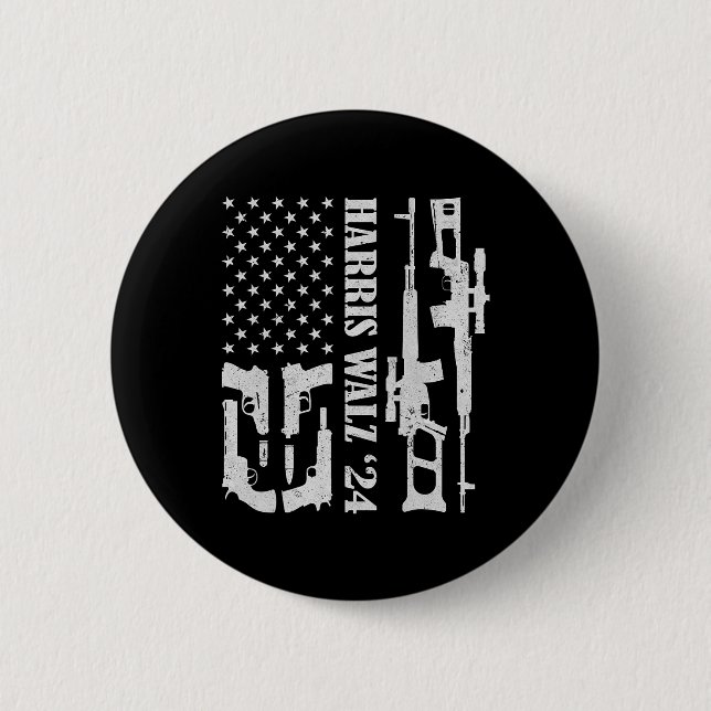 Wheimer 24 American Flag Guns Owner Frau Präsident Button (Vorderseite)