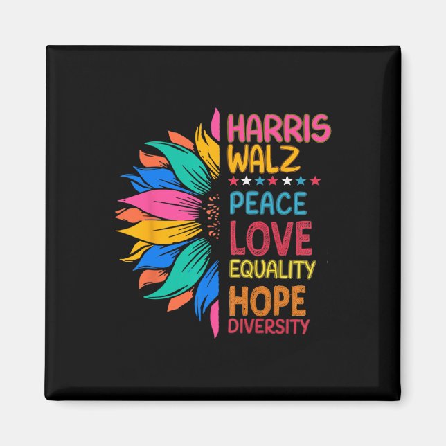 Wheimer Peace Liebe Equality Hope Diversity Magnet (Vorne)